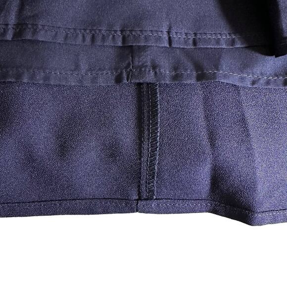 Tahari ASL New Women's V Neck Front Twist Dress Navy Blue 4 Minimalist Classic - Picture 8 of 12